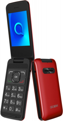 Мобильный телефон Alcatel 3025X красный раскладной 2.8" 240x320 2Mpix GSM900/1800 GSM1900 MP3 - 2 891 руб.