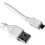 Кабель USB 2.0 Pro Cablexpert AM/microBM 5P, 1.8м, экран, белый, пакет CC-mUSB2-AMBM-6W - 100 руб.