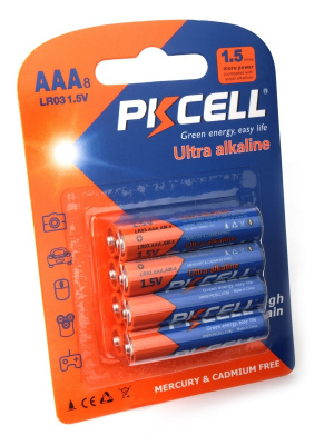 Батарейки LR3/AAА PKCELL Alkaline (8шт.) - 290 руб.