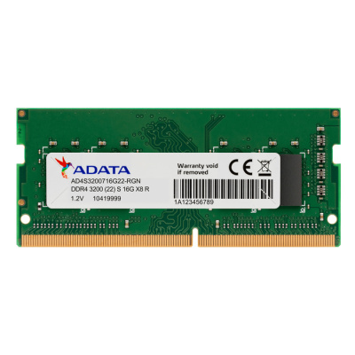 Память DDR4 16Gb 3200MHz A-Data AD4S320016G22-RGN RTL PC4-25600 CL22 SO-DIMM 260-pin 1.2В single ran - 3 290 руб.