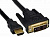 Кабель HDMI -] DVI 3м Cablexpert CC-HDMI-DVI-10, 19M/19M, single link, черный, позол.разъемы, экран, - 300 руб.