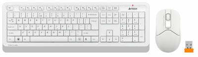 Клавиатура + мышь A4Tech Fstyler FG1012 клав:белый мышь:белый USB беспроводная Multimedia - 1 650 руб.
