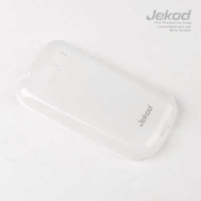 Силиконовый чехол Jekod для Samsung GT-S6790 Galaxy Fame Lite (белый) - 50 руб.