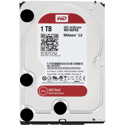 Жесткий диск 1 Tb Western Digital WD10EFRX Caviar Red (3.5", SATA3 , 7200rpm, 64Mb, NAS) - 4 650 руб.