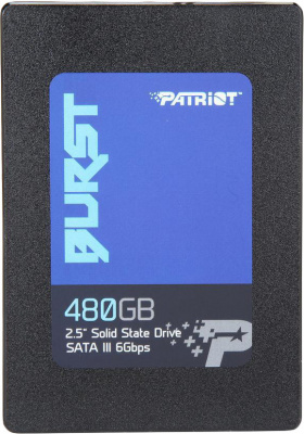 2,5" SSD 480 Gb Patriot PBE480GS25SSDR Burst Elite SATA3, 320/450 Мб/с 3D NAND - 5 190 руб.