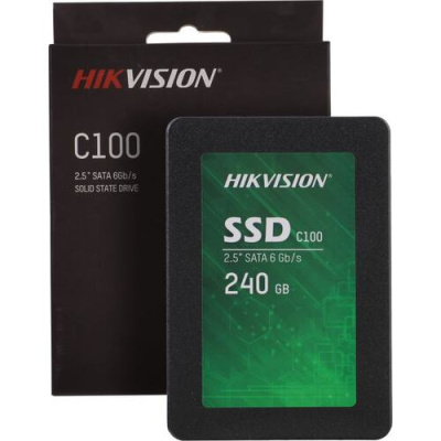 2,5" SSD 240 Gb Hikvision HS-SSD-C100/240G  SATA3, 530/400 Мб/с , 3D TLC - 1 490 руб.