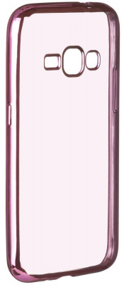 Силиконовый чехол с рамкой для Samsung Galaxy J1 mini (2016) DF sCase-26 (rose gold) - 490 руб.