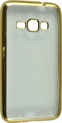 Силиконовый чехол с рамкой для Samsung Galaxy J3 (2016) DF sCase-28 (gold) - 490 руб.