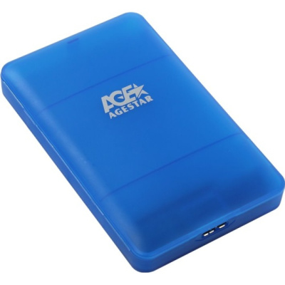 Внешний корпус для HDD/SSD AgeStar 3UBCP3 SATA USB3.0 пластик синий 2.5" - 500 руб.