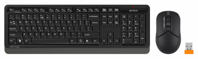 Клавиатура + мышь A4Tech Fstyler FG1012 клав:черный/серый мышь:черный USB беспроводная Multimedia - 1 650 руб.