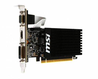 Видеокарта MSI PCI-E GT 710 2GD3H LP nVidia GeForce GT 710 2048Mb 64bit DDR3 954/1600 DVIx1/HDMIx1/C - 3 084 руб.