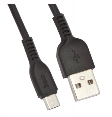 Кабель USB 2.0 hoco X20, AM/microBM, черный, 3м, макс. ток 2 А - 290 руб.