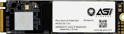 SSD M.2 2280 256Gb AGI AI198 PCI-E 3.0 x4 AGI256G16AI198 1900/1200 Мб/с  3D - 1 590 руб.